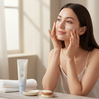HAENORA - Crème Solaire Riz & Probiotiques